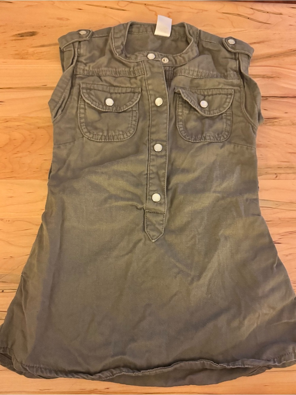 Carter's Olive Green Utility Dress-Style Top